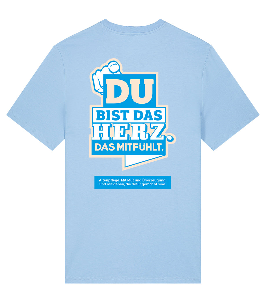 Evangelische - HERZ_A_T-S Men's Crew neck T-Shirt Blue soul