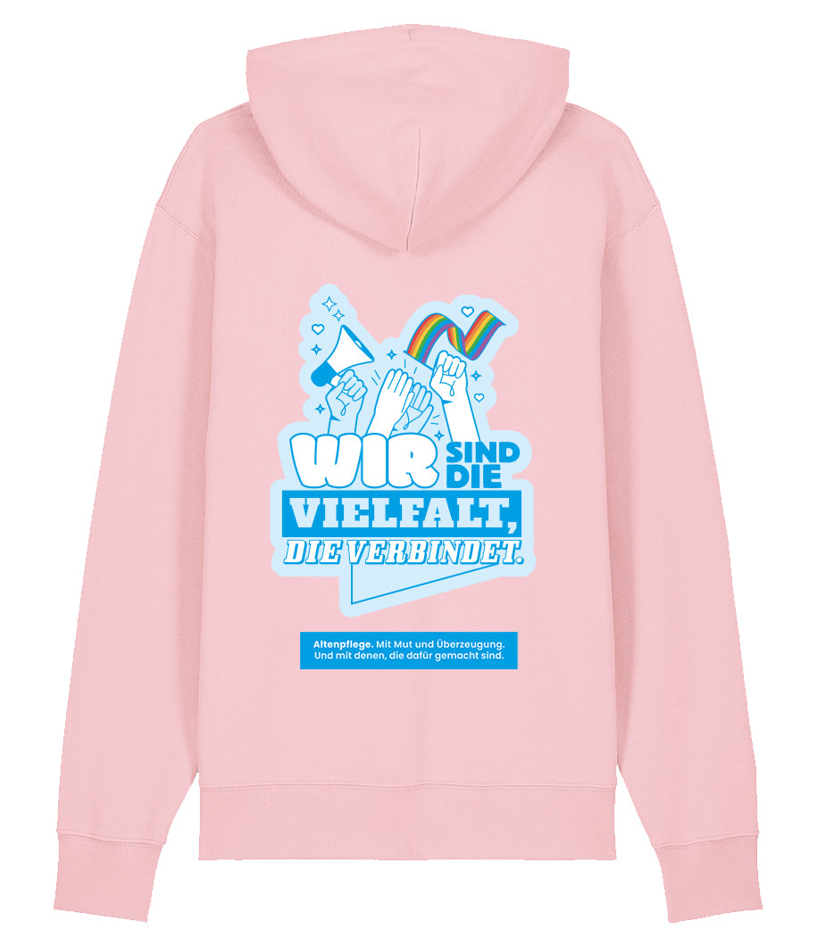 Evangelische - Vielfalt Unisex Hoodie Cotton pink