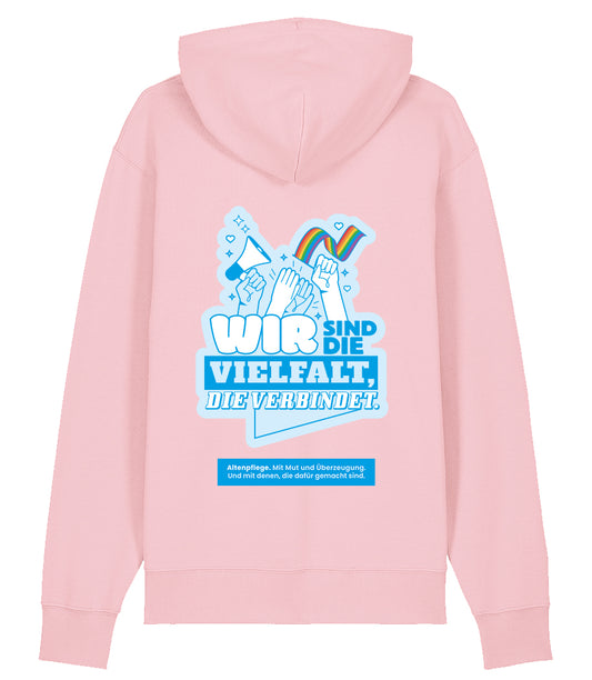Evangelische - Vielfalt Unisex Hoodie Cotton pink
