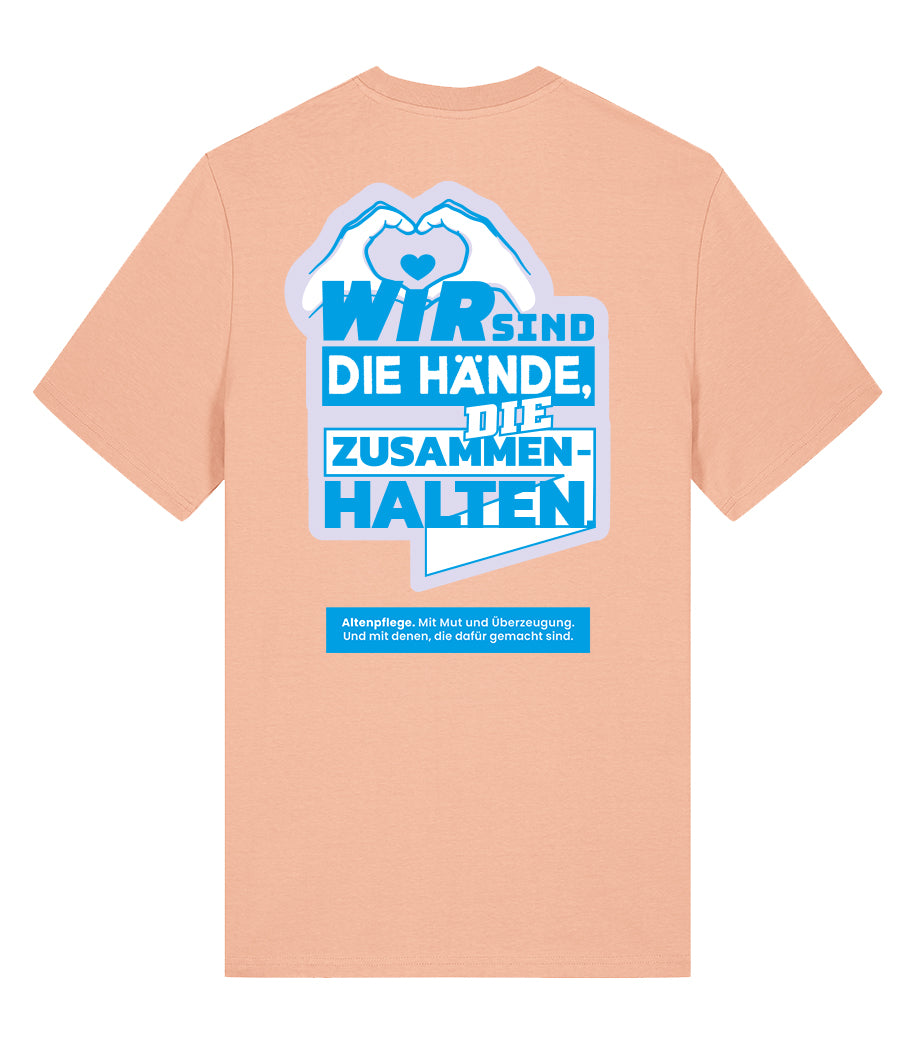 Evangelische - Hände Unisex Crew neck T-Shirt Fraiche peche