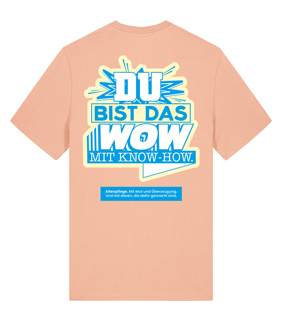 Evangelische - WOW_A_T-S Men's Crew neck T-Shirt Peach